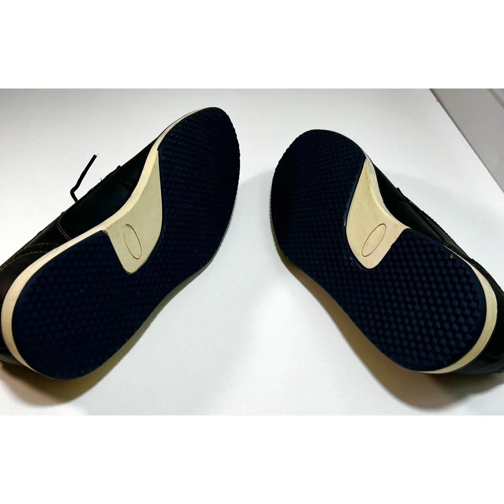 Men's Steve Madden Itern Oxford Bluish Black Leather US Sz. 8M